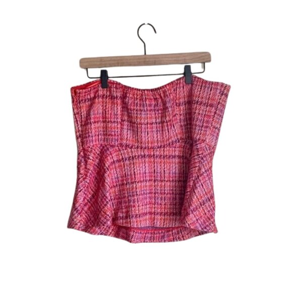 Anthropologie Smocked Peplum Blouse in Pink and Orange - Picture 4 of 10